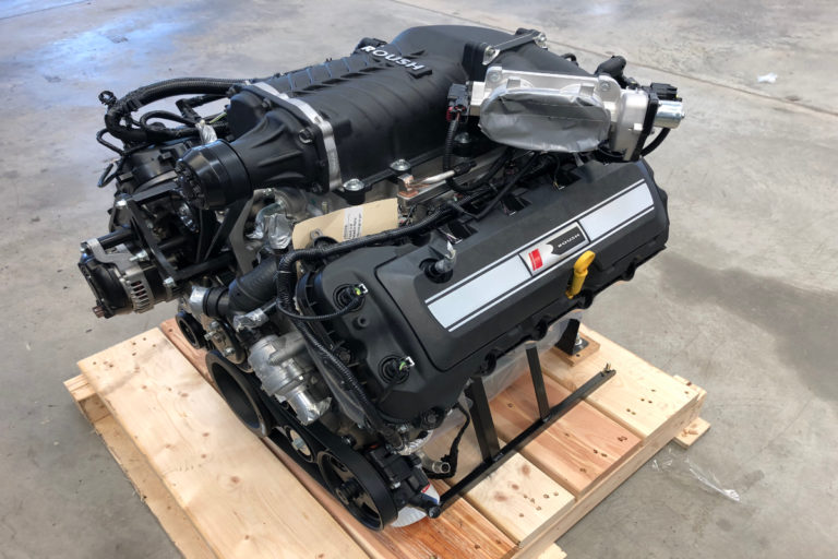 Custom 1969 Fastback Mustang supercharged coyote engine