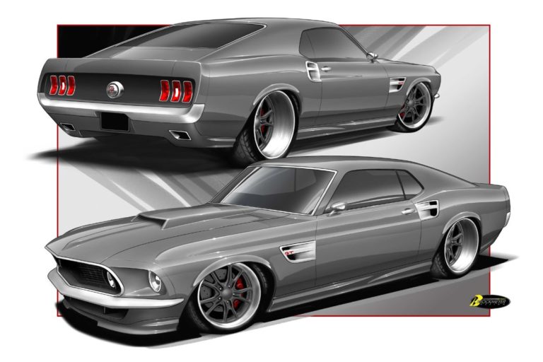 Custom 1969 Mustang Fastback built by Goolsby Customs