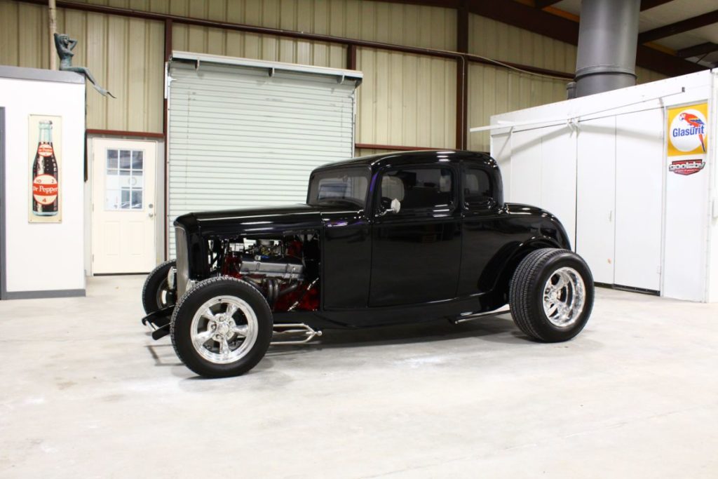 Customers Custom 1932 Ford Coupe 5 Window hotrod brought to Goolsby Customs