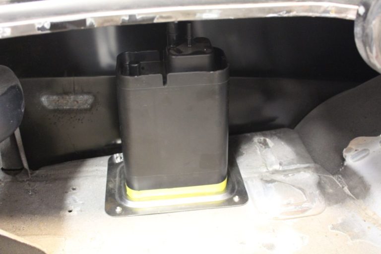 Custom 1969 Camaro charcoal canister fabrication and install