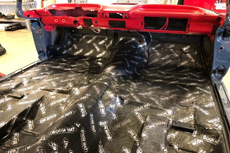 George Poteet's custom 1960 Chevy Impala during final assembly