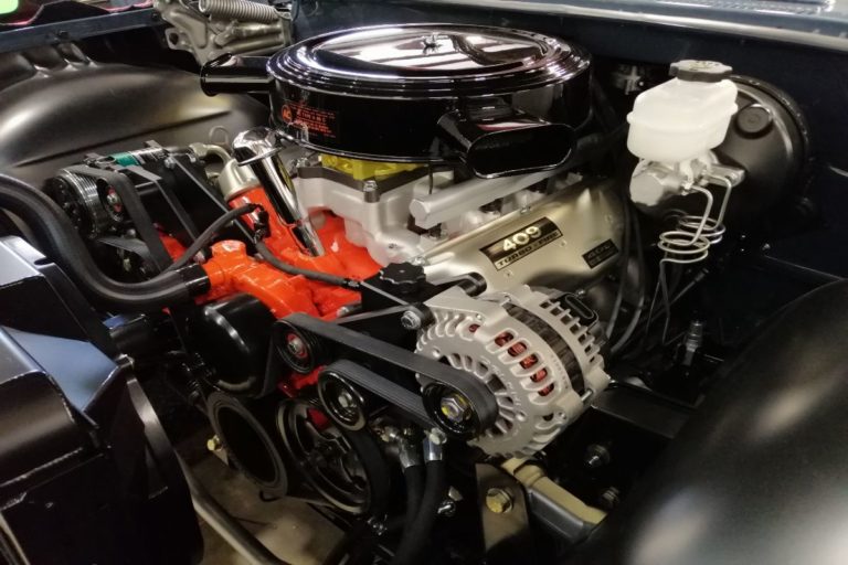 George Poteet's custom 1960 Chevy Impala during final assembly
