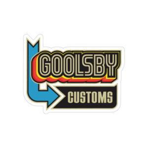 Goolsby Customs 70's Style Sticker