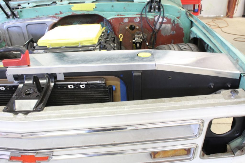 Custom LT4 1968 Chevy C10 Hot Rod Truck Engine Bay fabrication