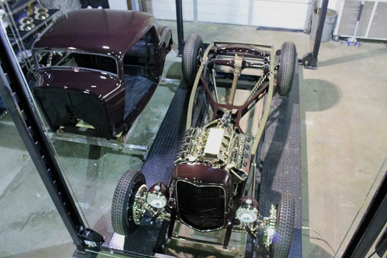 Custom 1932 Ford 3 Window Coupe during the build process