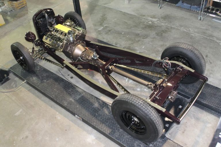 Custom 1932 Ford 3 Window Coupe during the build process