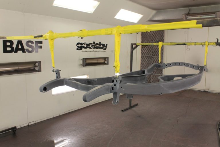 Custom 1932 Ford 3 Window Coupe during the build process