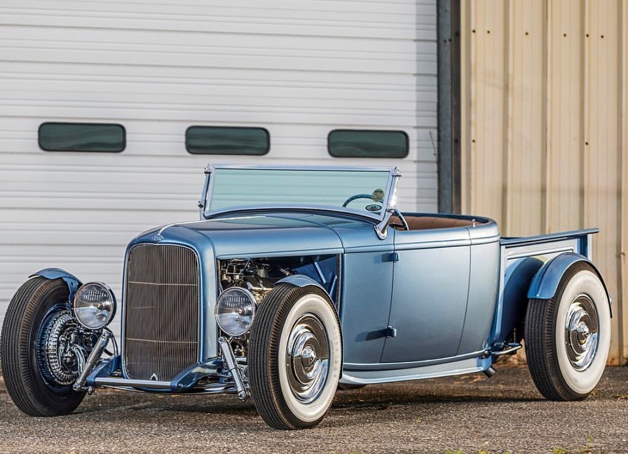 Custom 1932 Ford Roadster Pickup "Time Merchant" built by Goolsby Customs