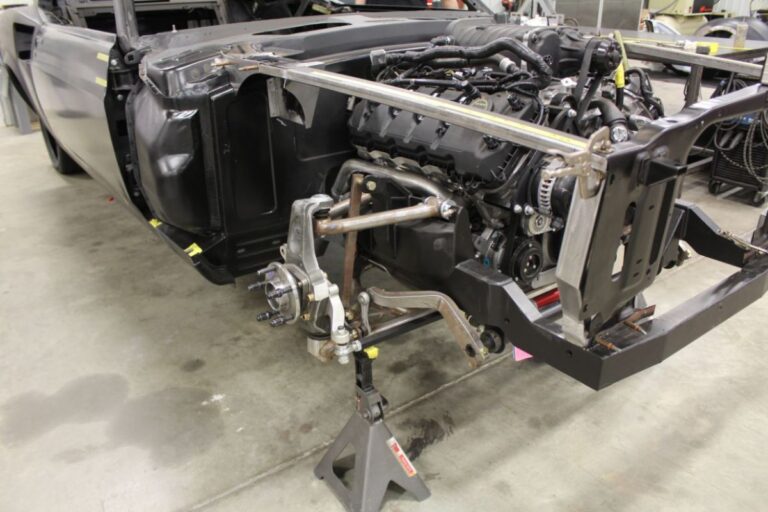 Custom 1969 Fastback Mustang supercharged coyote engine