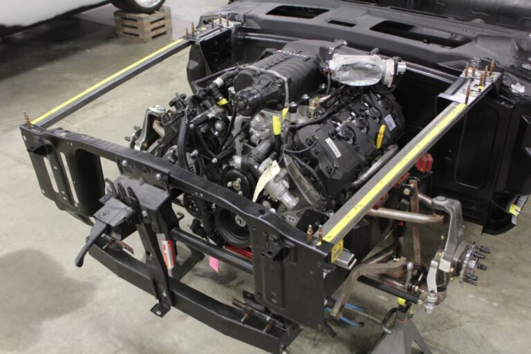 Custom 1969 Fastback Mustang supercharged coyote engine