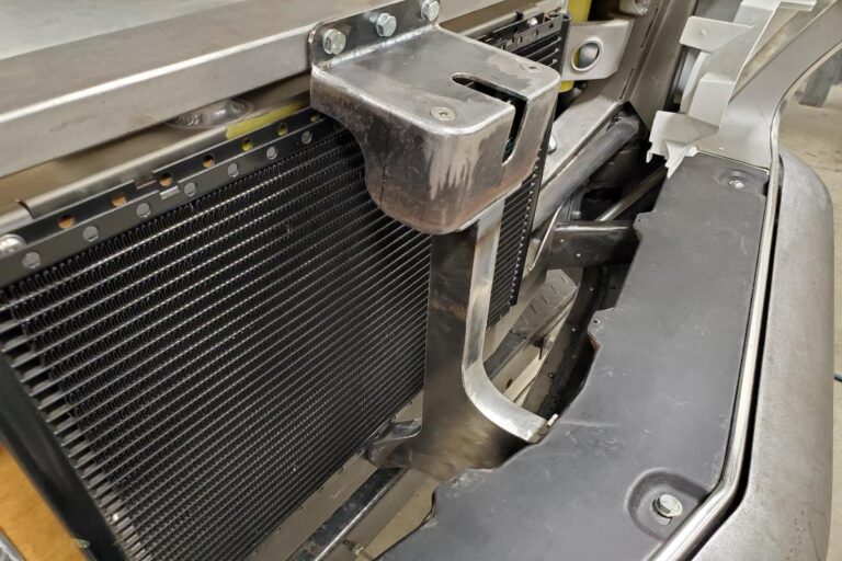 Custom supercharged 1969 Fastback Mustang Front Spoiler fabrication