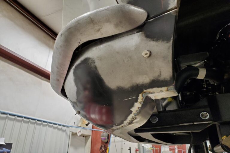 Custom supercharged 1969 Fastback Mustang Front Spoiler fabrication