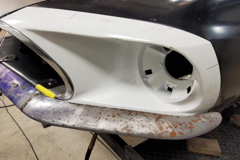 Custom supercharged 1969 Fastback Mustang Front bumper fabrication