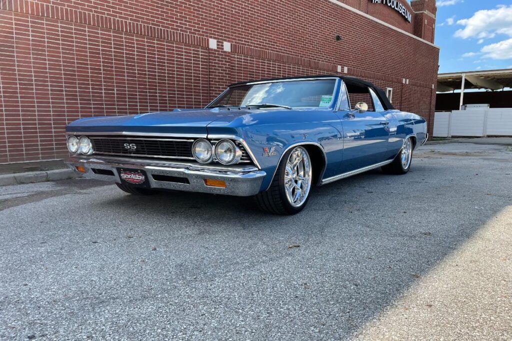Custom blue LS3 1966 Chevelle SS Convertible Classic Restomod Hot rod