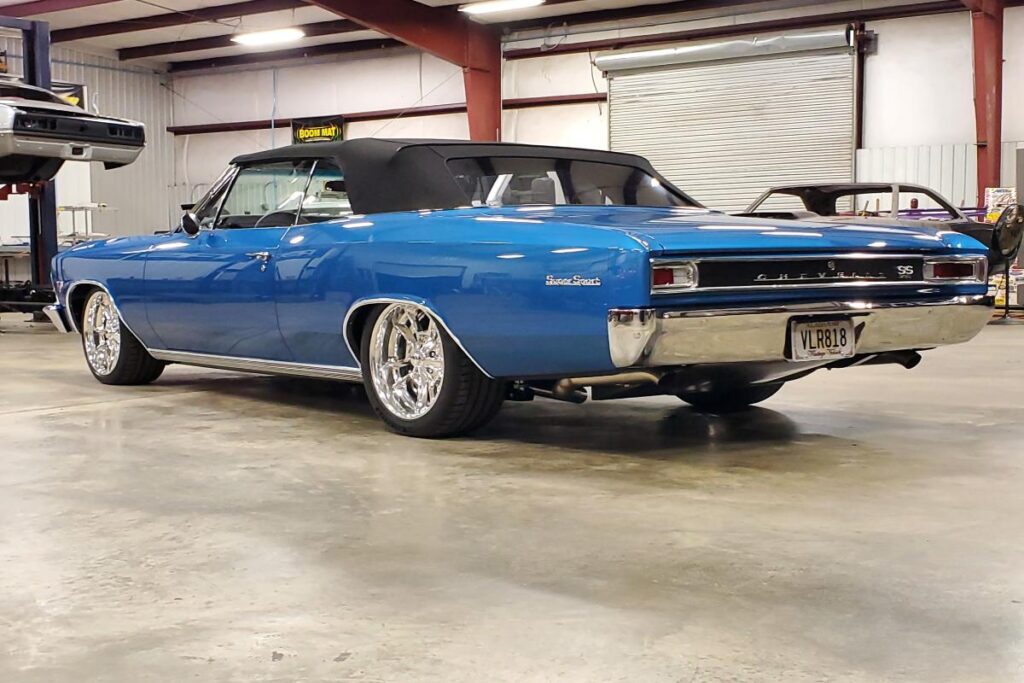 Custom blue LS3 1966 Chevelle SS Convertible Classic Restomod Hot rod
