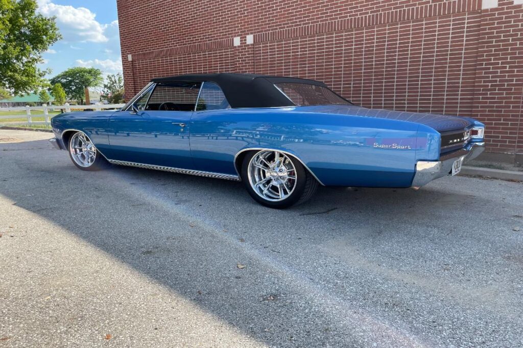 Custom blue LS3 1966 Chevelle SS Convertible Classic Restomod Hot rod